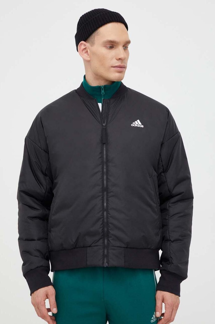 Bomber jakna adidas Planet friendly crna IK0526