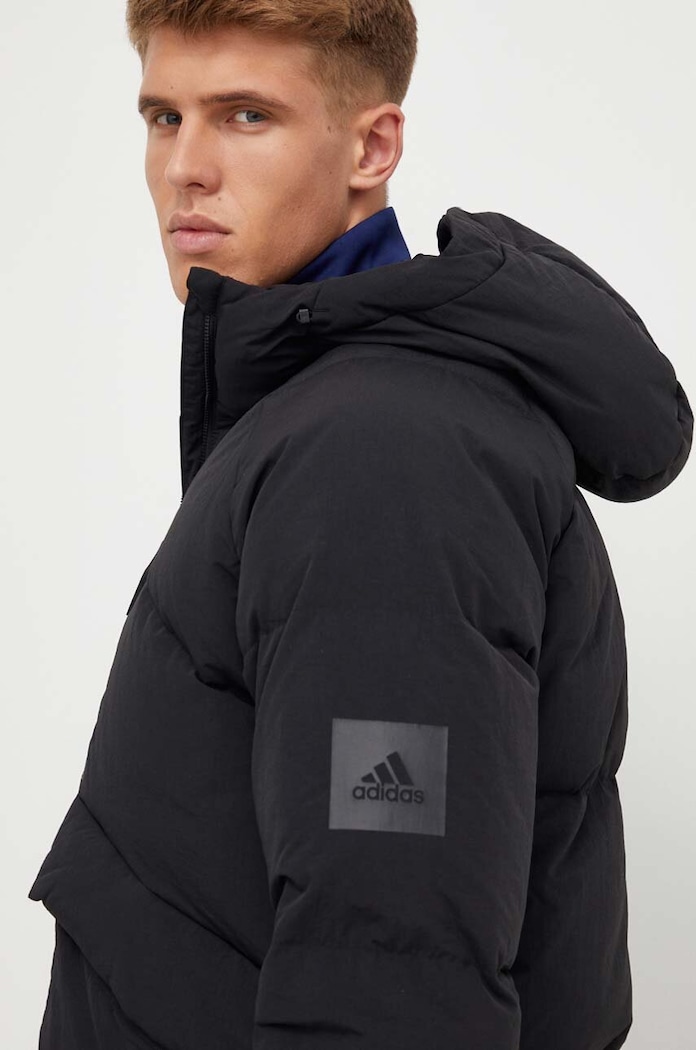 adidas kurtka puchowa pozostałe czarny IK3156