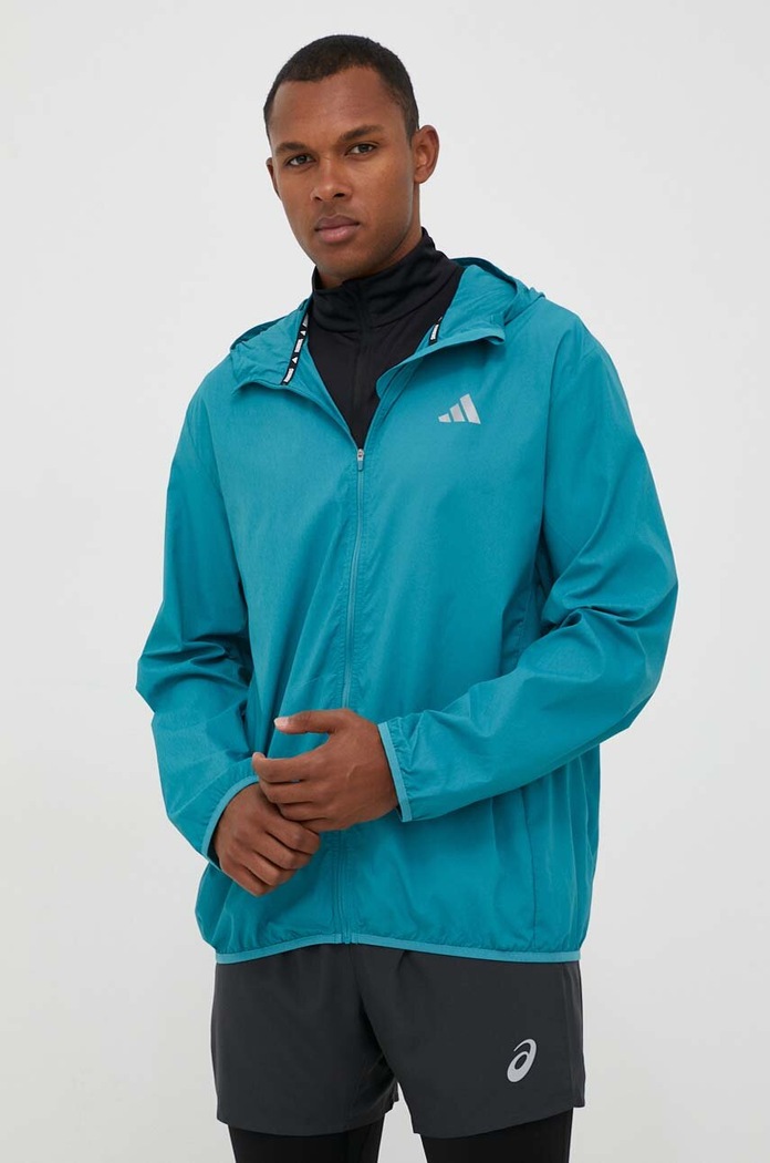 adidas Performance széldzseki Run It nem bélelt türkiz IL2287
