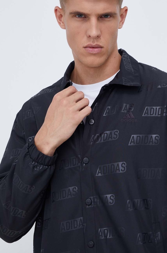 Μπουφάν adidas μαύρο IJ6434