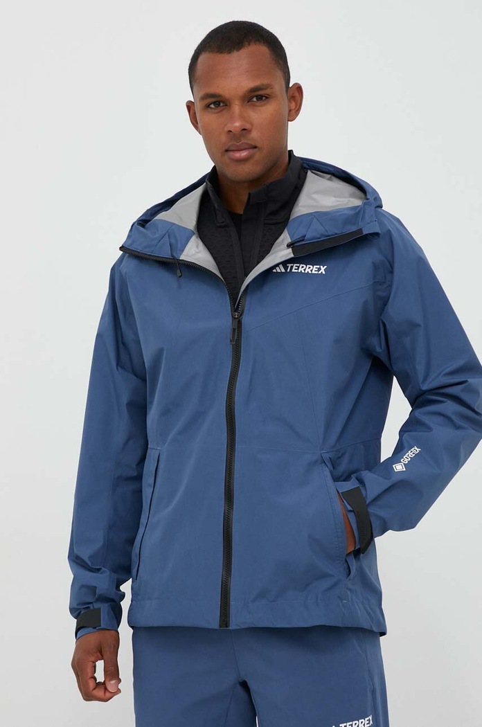adidas TERREX giacca impermeabile Xperior GORE-TEX Paclite blu HN2908