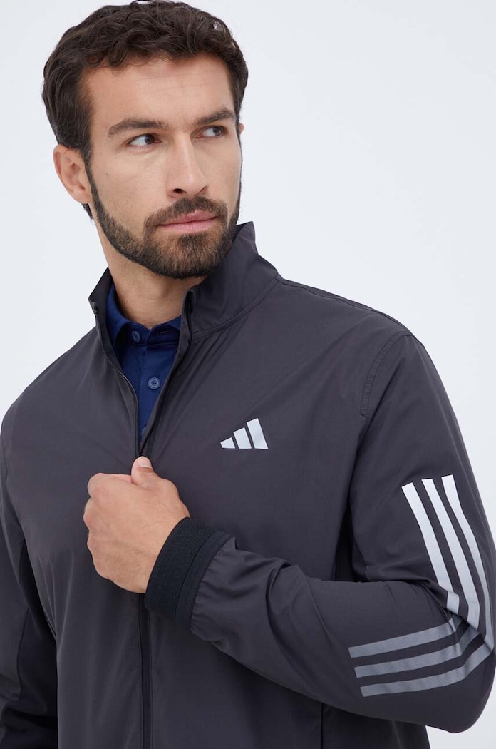 adidas Performance kabát futáshoz Run Icon fekete HZ4455
