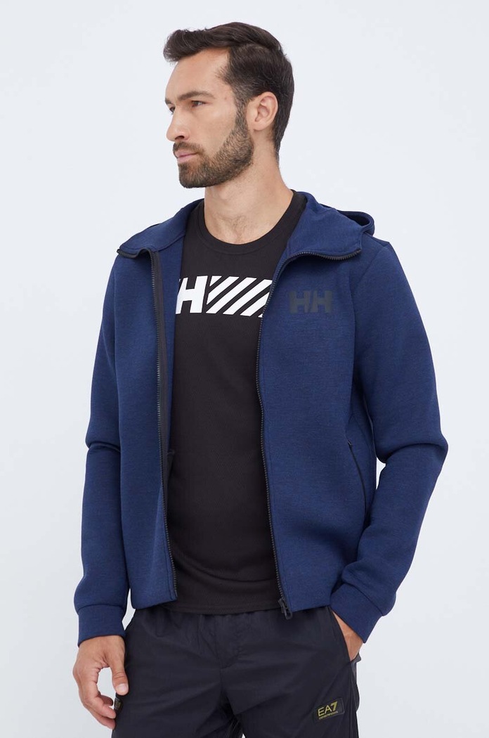 Helly Hansen bluza sportowa Hydropower Ocean 2.0 z kapturem granatowy 34264.