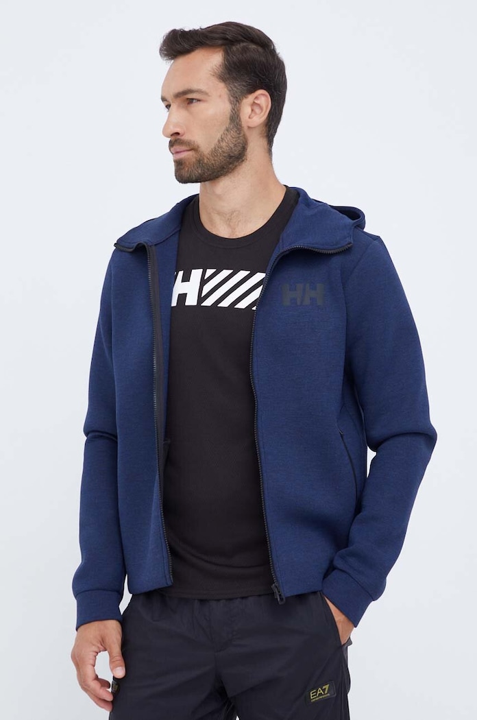 Helly Hansen bluza sportowa Hydropower Ocean 2.0 z kapturem granatowy 34264.