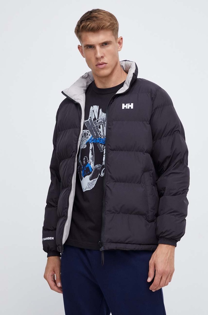 Oboustranná bunda Helly Hansen YU 23 REVERSIBLE PUFFER 54060 černá AW25