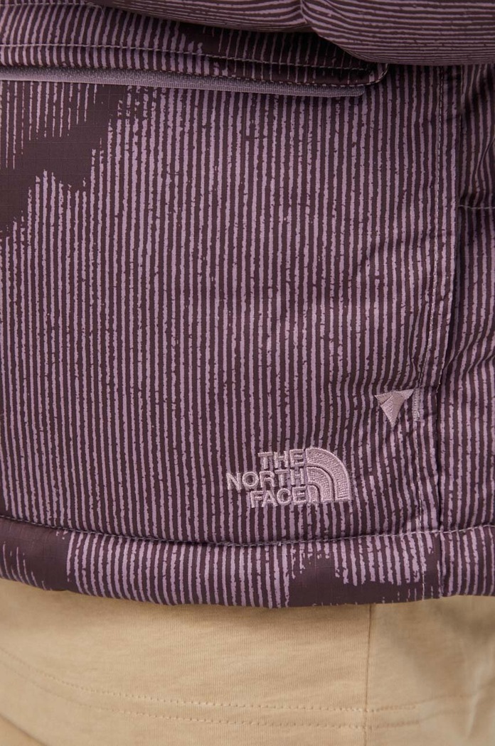 Μπουφάν με επένδυση από πούπουλα The North Face NF0A7US3OOK1 μωβ