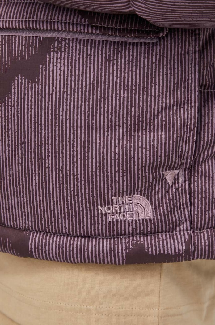 Μπουφάν με επένδυση από πούπουλα The North Face NF0A7US3OOK1 μωβ