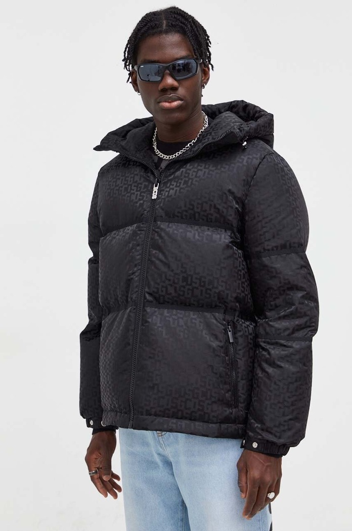 GCDS geaca de puf cu captuseala negru FW23M170201