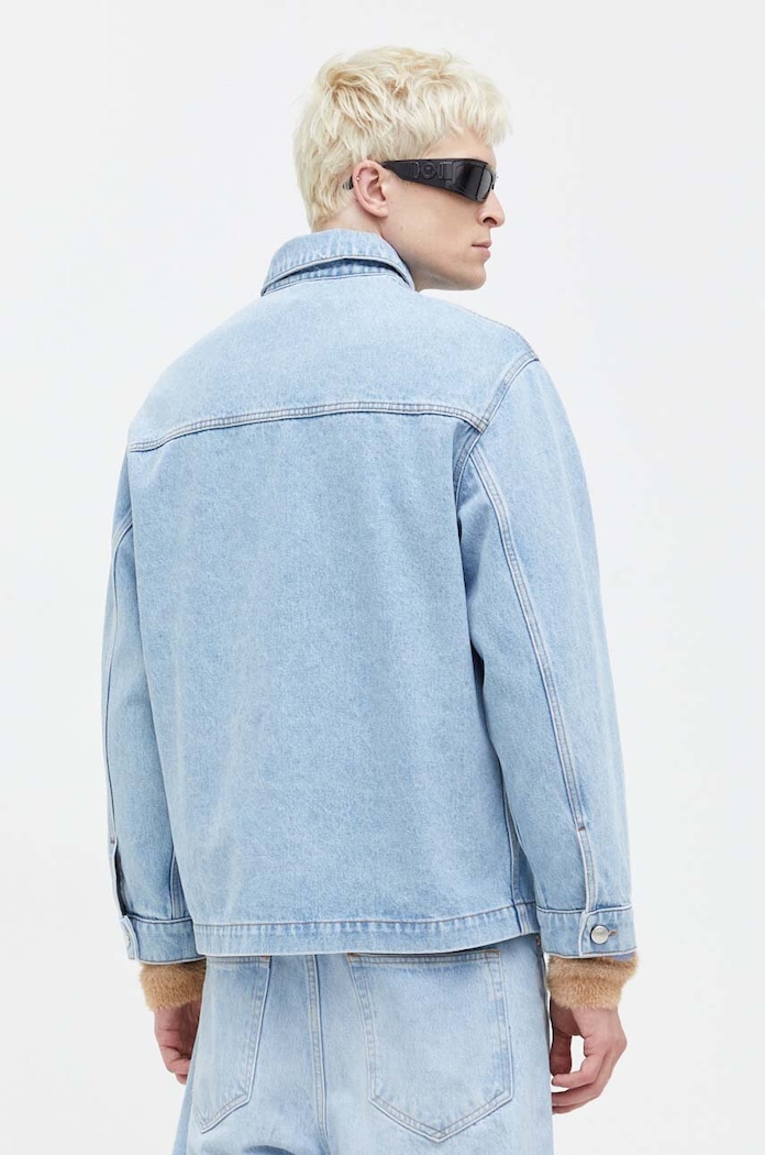 Oblačila Jeans jakna GCDS FW23M190002 modra