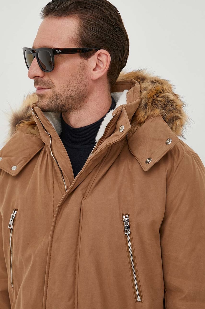 Μπουφάν Michael Kors μπεζ CF3206A48H