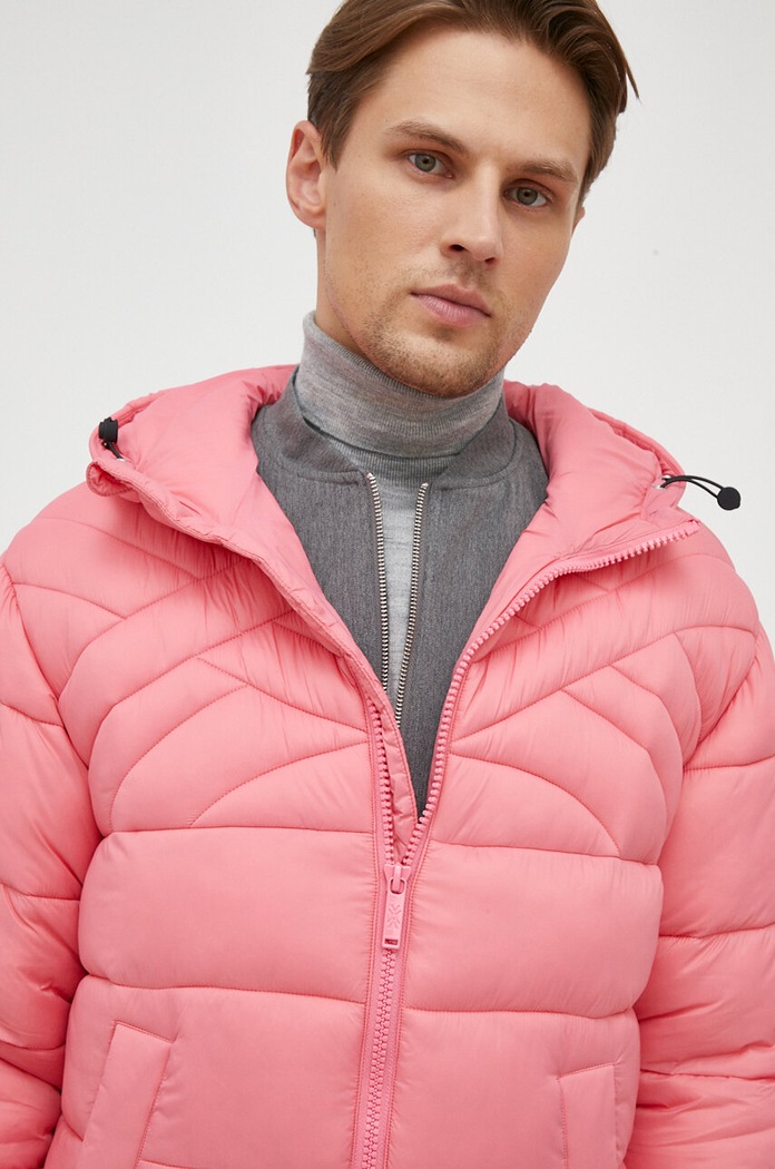 Jakna United Colors of Benetton roza 2NIWUN038.11F
