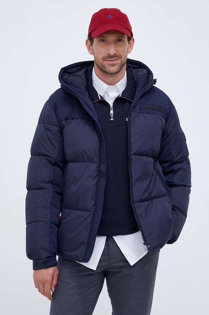 Tommy Hilfiger rövid kabát szigetelt sötétkék MW0MW32771