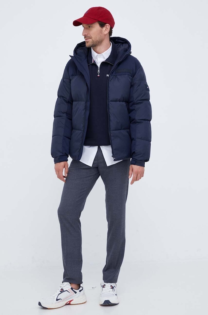 Tommy Hilfiger rövid kabát MW0MW32771 sötétkék AW23