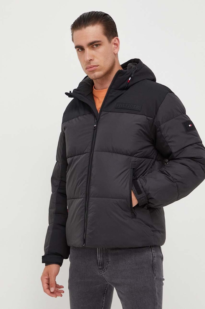 Tommy Hilfiger geaca cu captuseala negru MW0MW32771