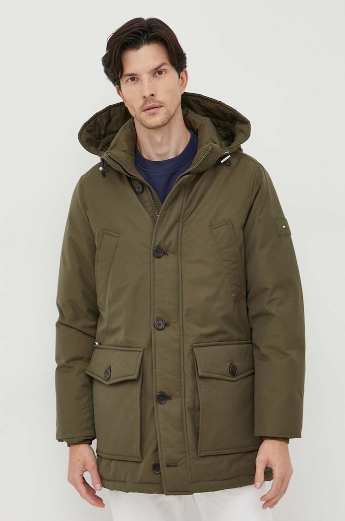 Tommy Hilfiger piumino foderato verde MW0MW32779