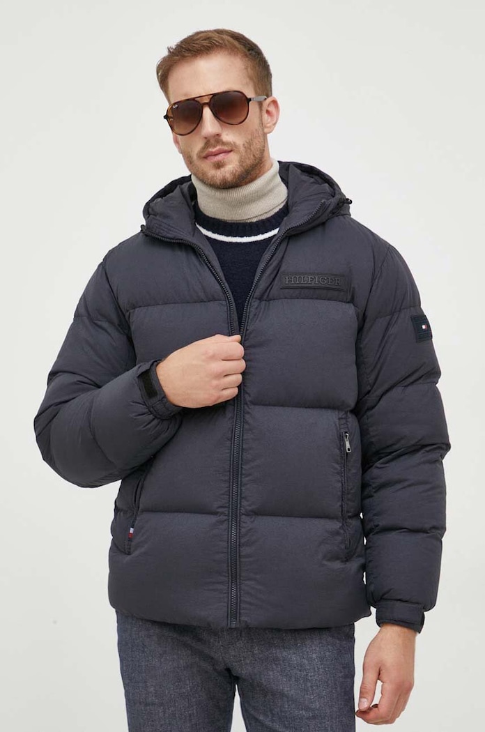 Μπουφάν με επένδυση από πούπουλα Tommy Hilfiger άλλο σκούρο μπλε MW0MW32786