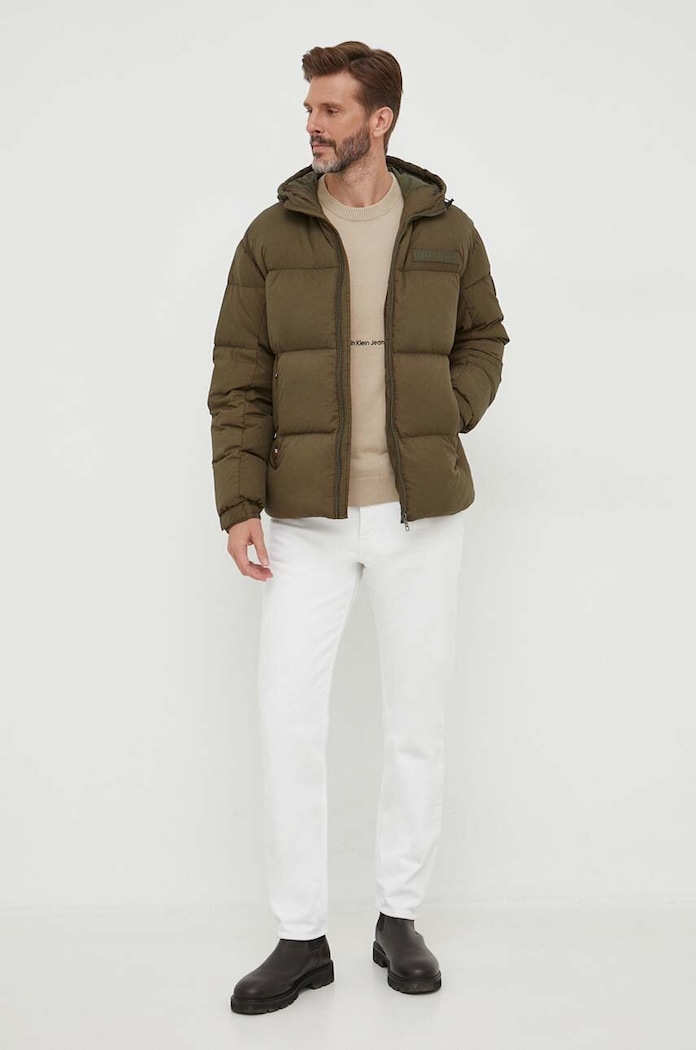 Tommy Hilfiger geaca de puf MW0MW32786 verde AW23