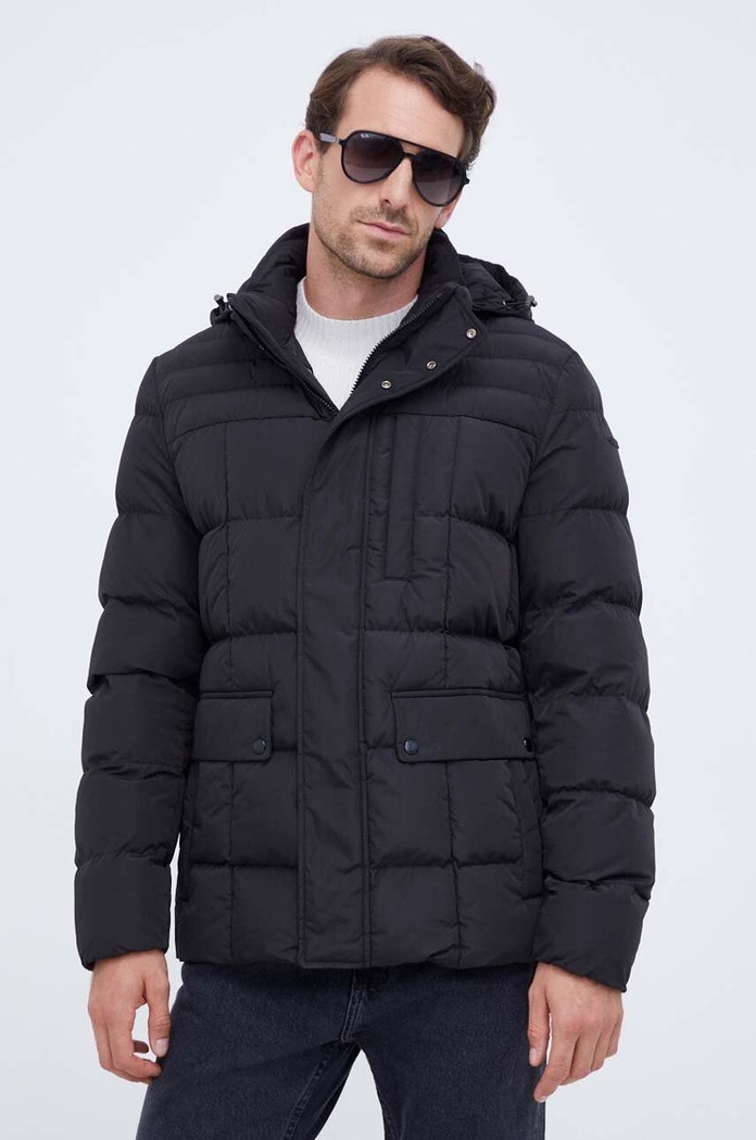 Geox rövid kabát HILSTONE szigetelt fekete M3628C.T2941.F9000