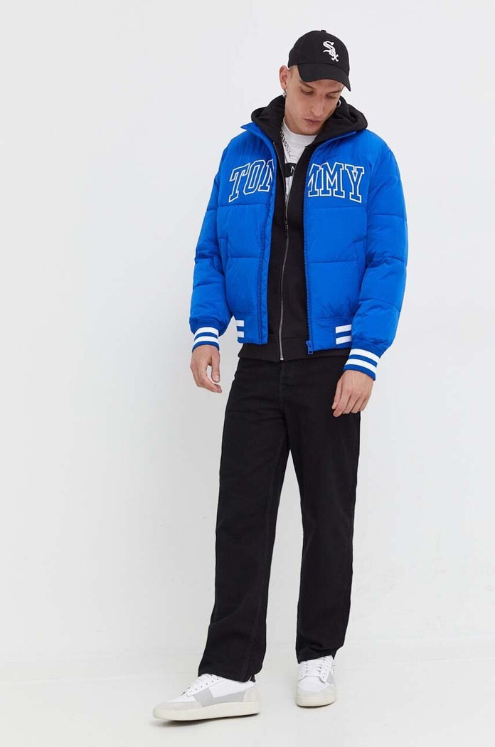 Μπουφάν bomber Tommy Jeans DM0DM17479 μπλε AW23