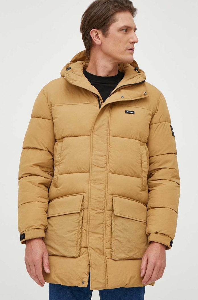 Calvin Klein rövid kabát szigetelt bézs K10K112228