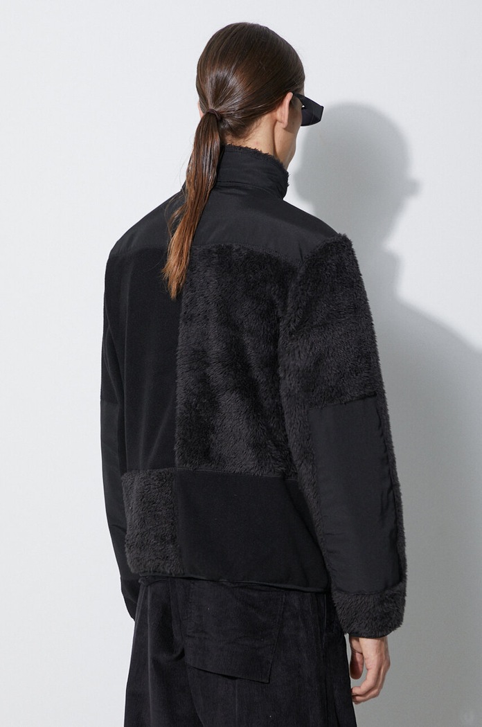 Odzież Stan Ray bluza PATCHWORK FLEECE JACKET AW2312456 czarny