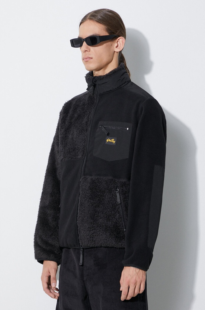 Stan Ray bluza PATCHWORK FLEECE JACKET czarny AW2312456