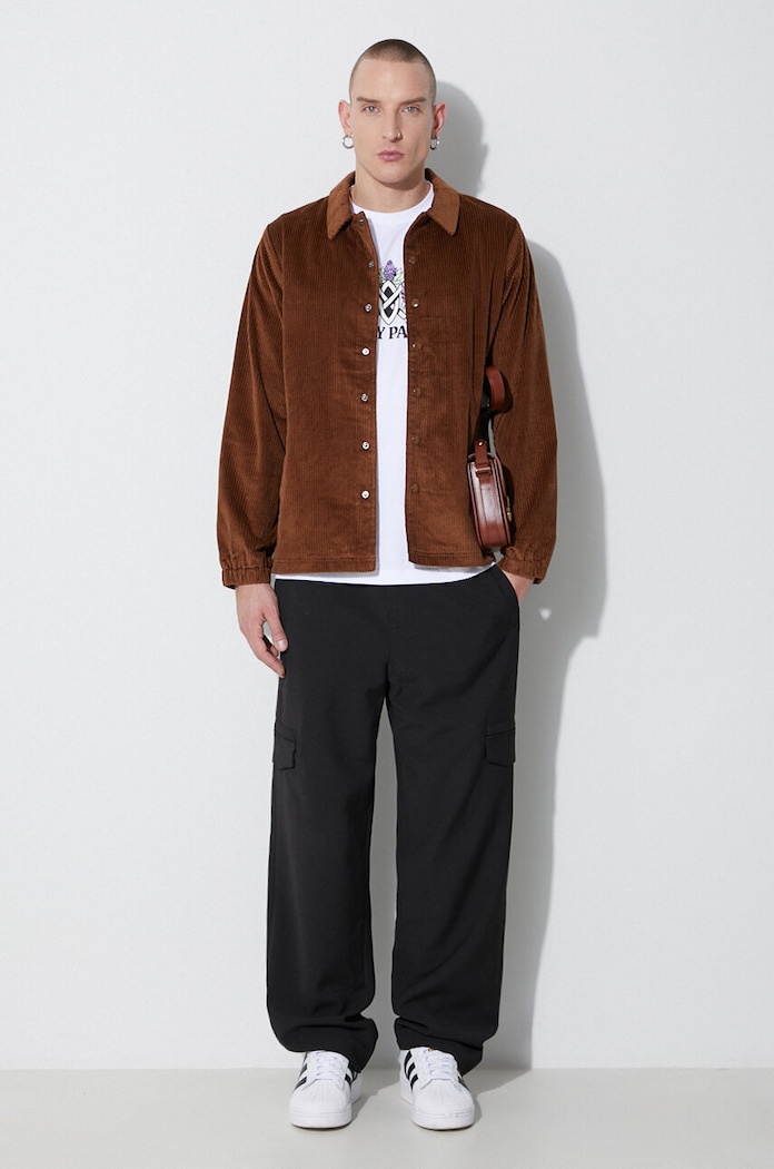 Jakna od samta Taikan Corduroy Manager'S Jacket TJ0008.DNE smeđa AW23