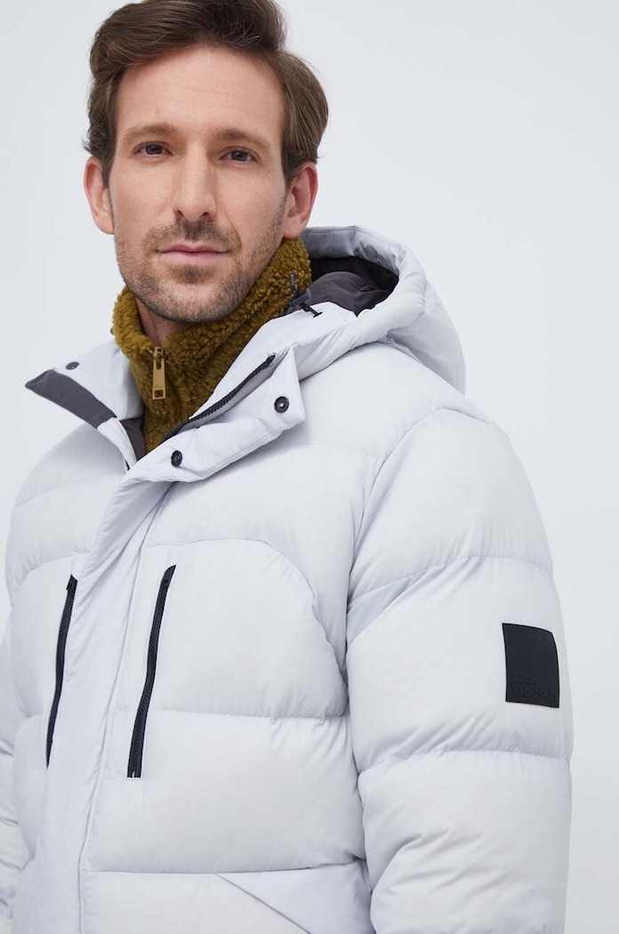 Jack Wolfskin geaca de puf cu captuseala gri 1207421