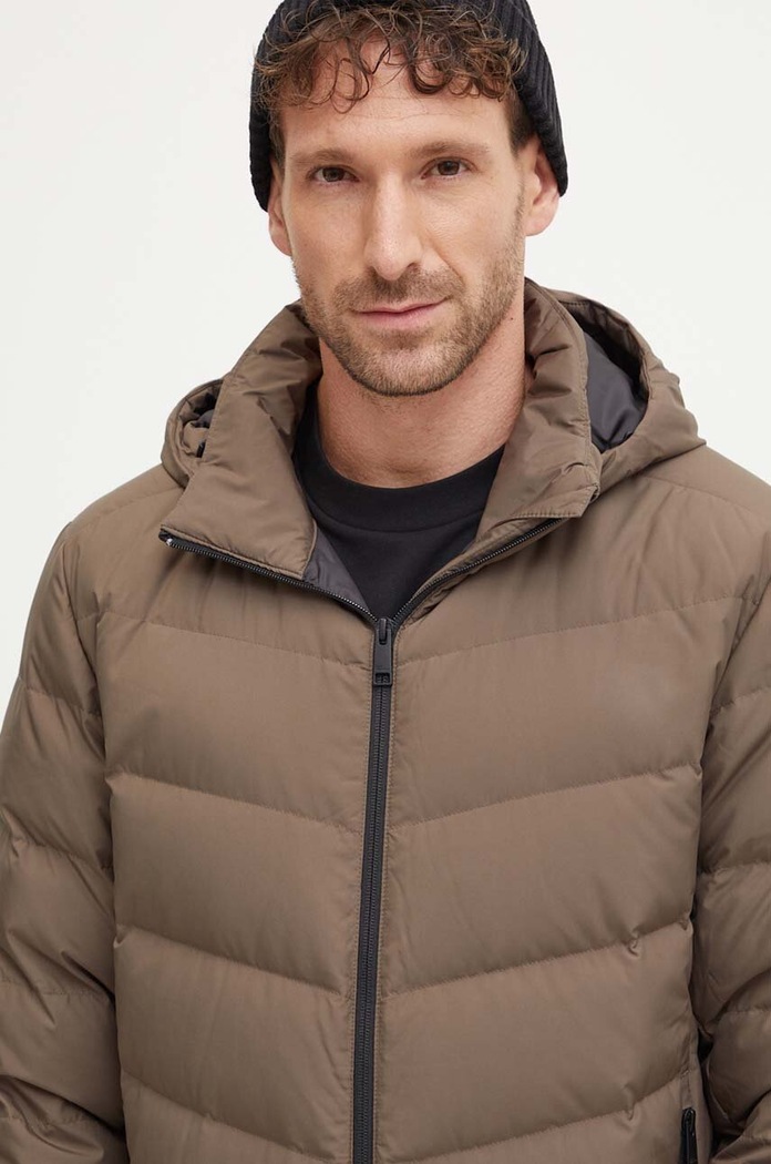 Jack Wolfskin kurtka puchowa Colonius brązowy 1207431