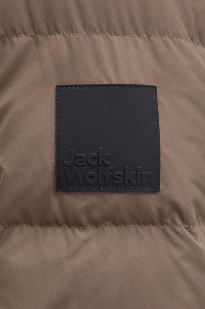 Jack Wolfskin kurtka puchowa Colonius 1207431 brązowy