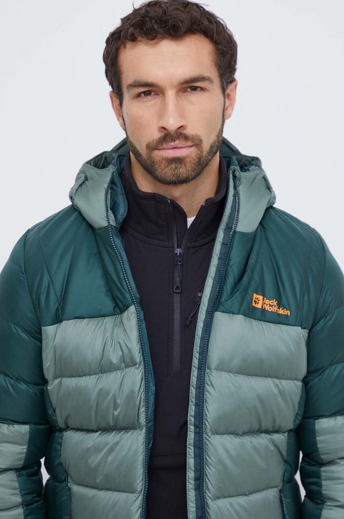 Sportska pernata jakna Jack Wolfskin Nebelhorn zelena 1207141