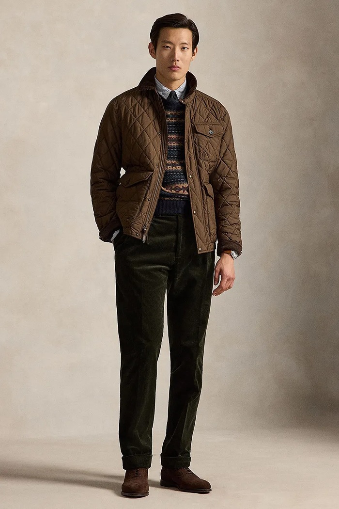Odzież Polo Ralph Lauren Kurtka męska 710847071 brązowy