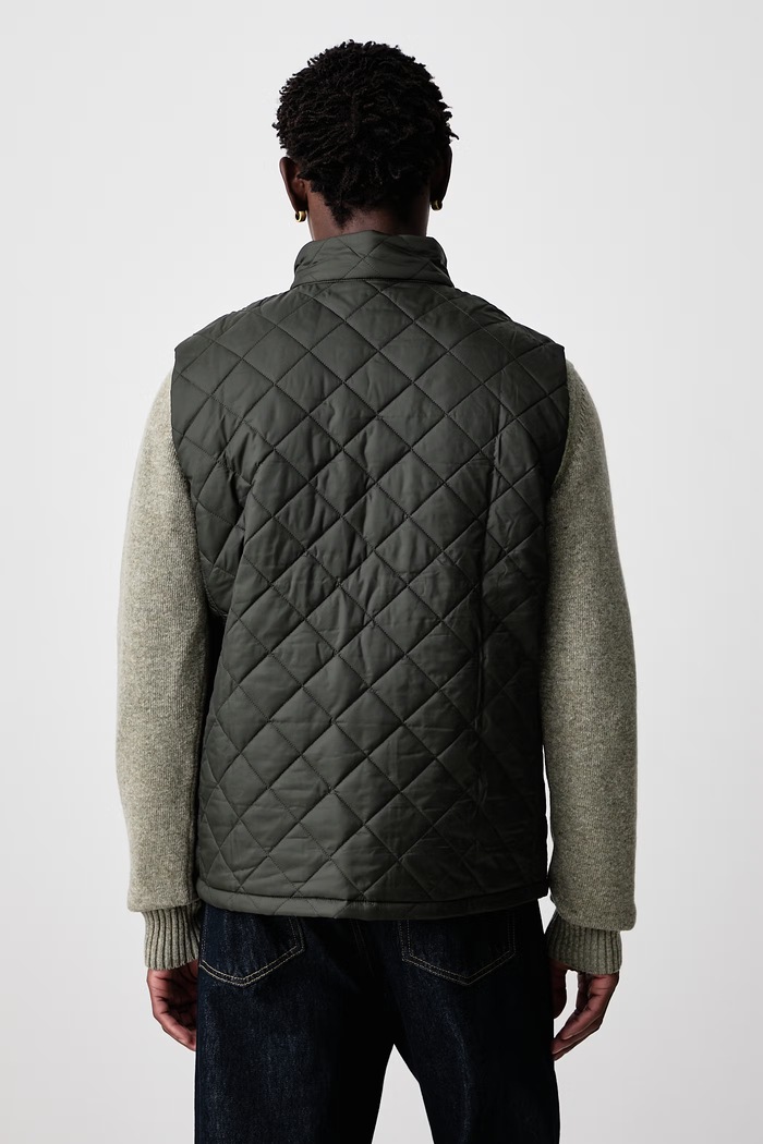 Odzież Barbour Bezrękawnik męski MONTY MGI0221 zielony