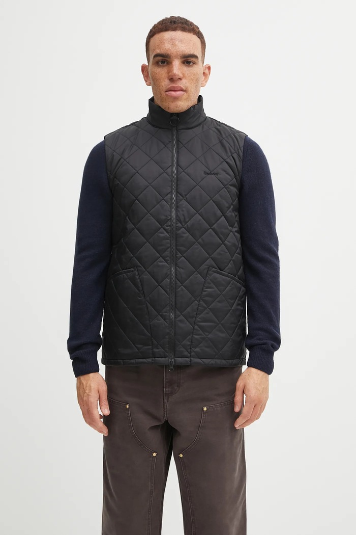 Безрукавка Barbour без капюшона чорний MGI0221