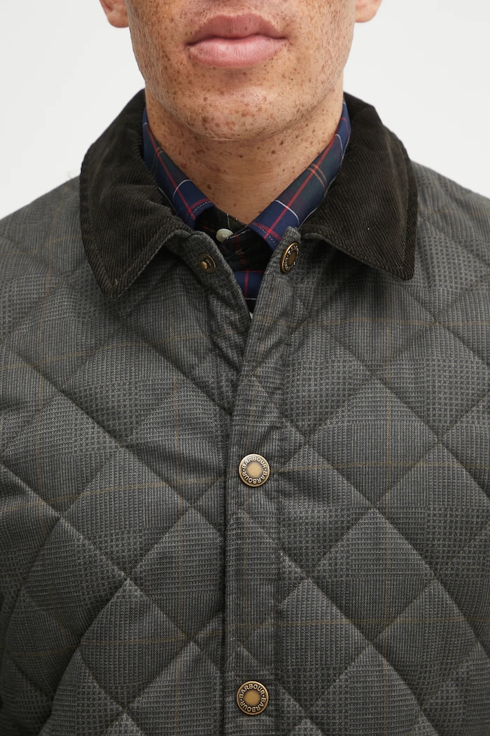 Barbour kurtka Checked Heritage Liddesdale Quilted Jacket zielony MQU1722