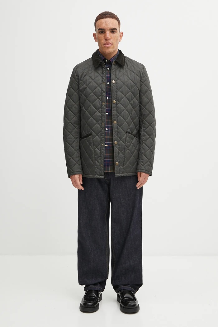 Barbour kurtka Checked Heritage Liddesdale Quilted Jacket MQU1722