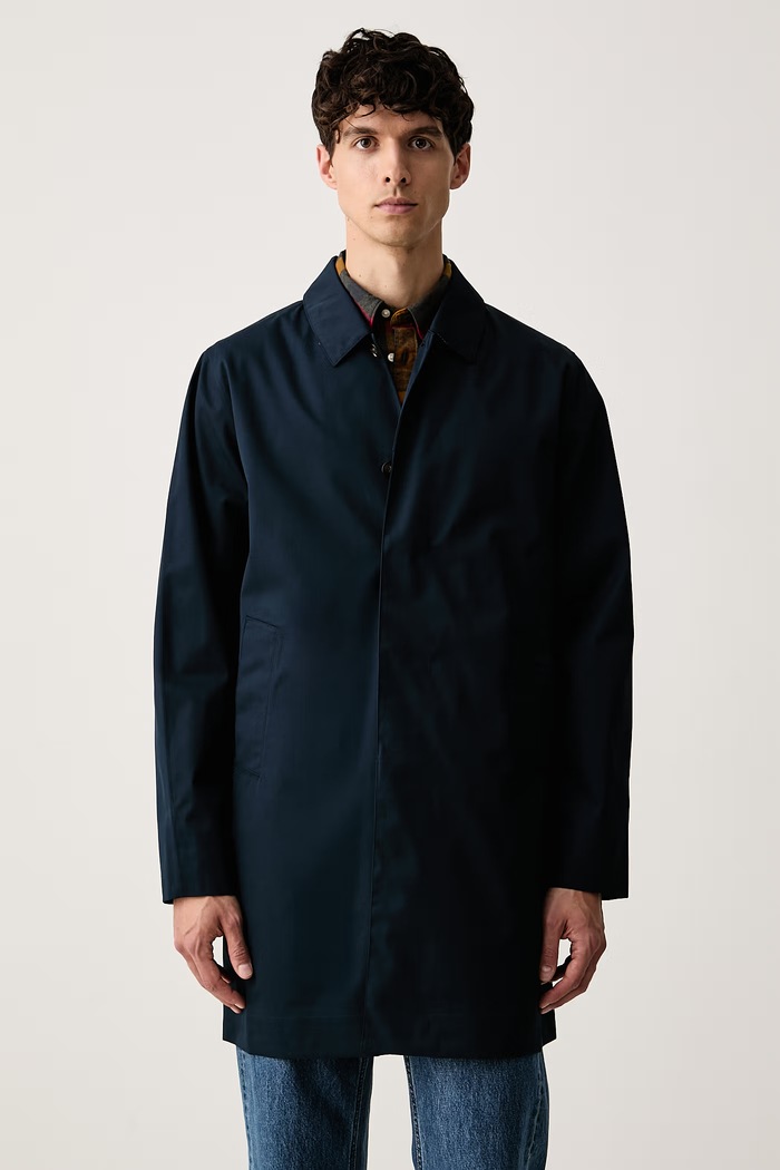Barbour Płaszcz męski Lorden Waterproof Mac granatowy MWB0835