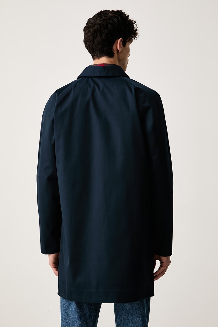Odzież Barbour Płaszcz męski Lorden Waterproof Mac MWB0835 granatowy