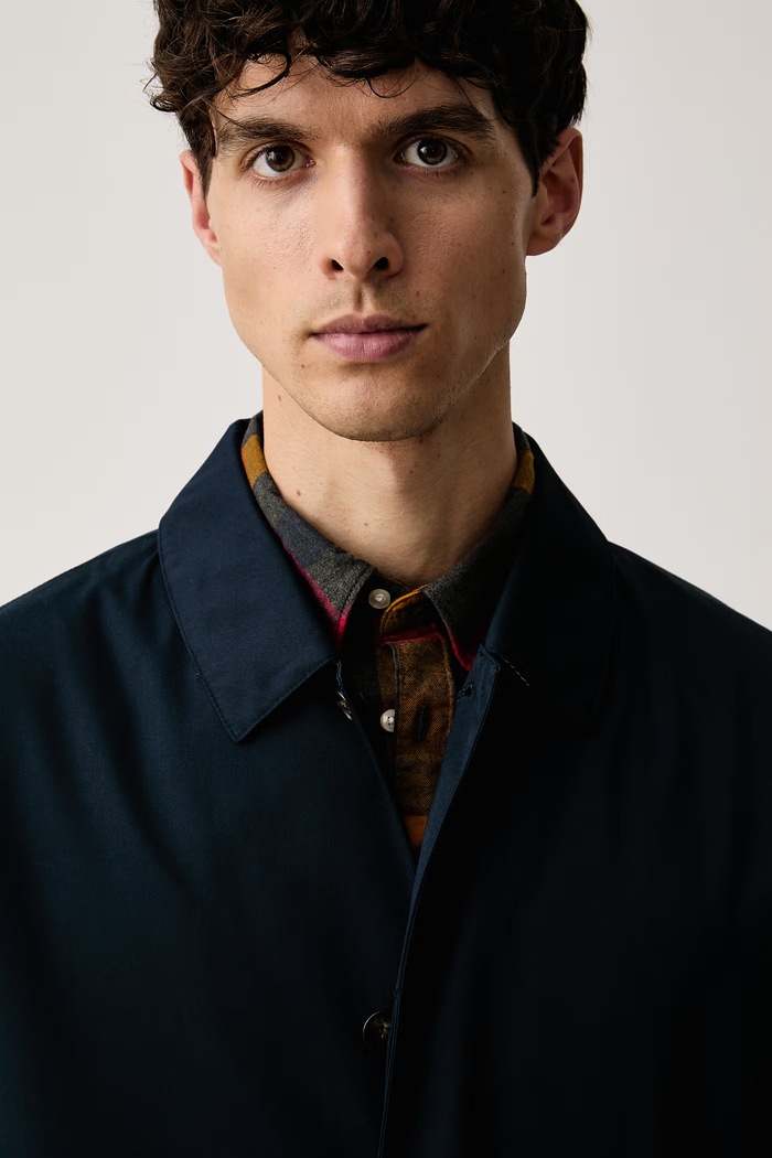 Płaszcz męski Lorden Waterproof Mac Barbour MWB0835 granatowy