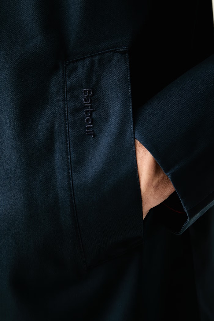 Płaszcz męski Lorden Waterproof Mac Barbour granatowy MWB0835