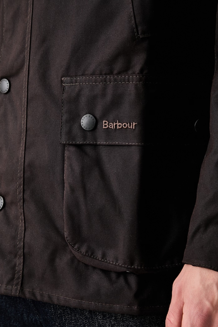 Bunda pánska voskovaná Ashby Wax Jacket Barbour hnedá MWX0339