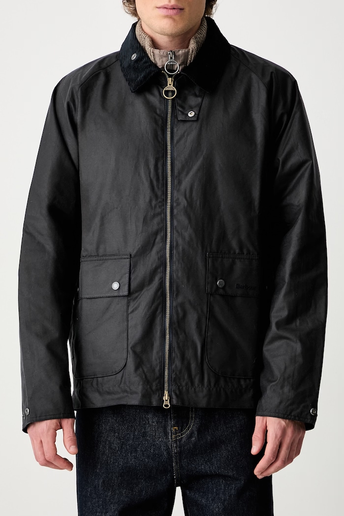 BEDALE jacket waxed Men's Barbour navy MWX2205