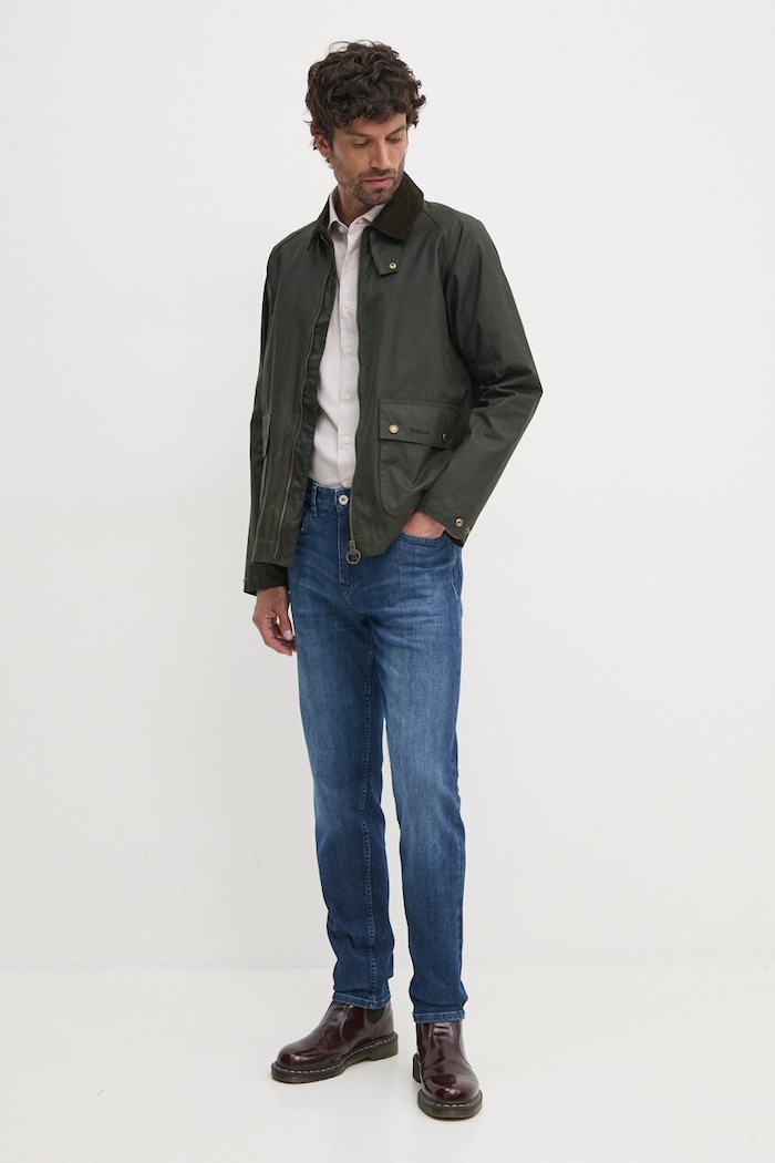 Bavlnená bunda Barbour MWX2205 zelená AA00