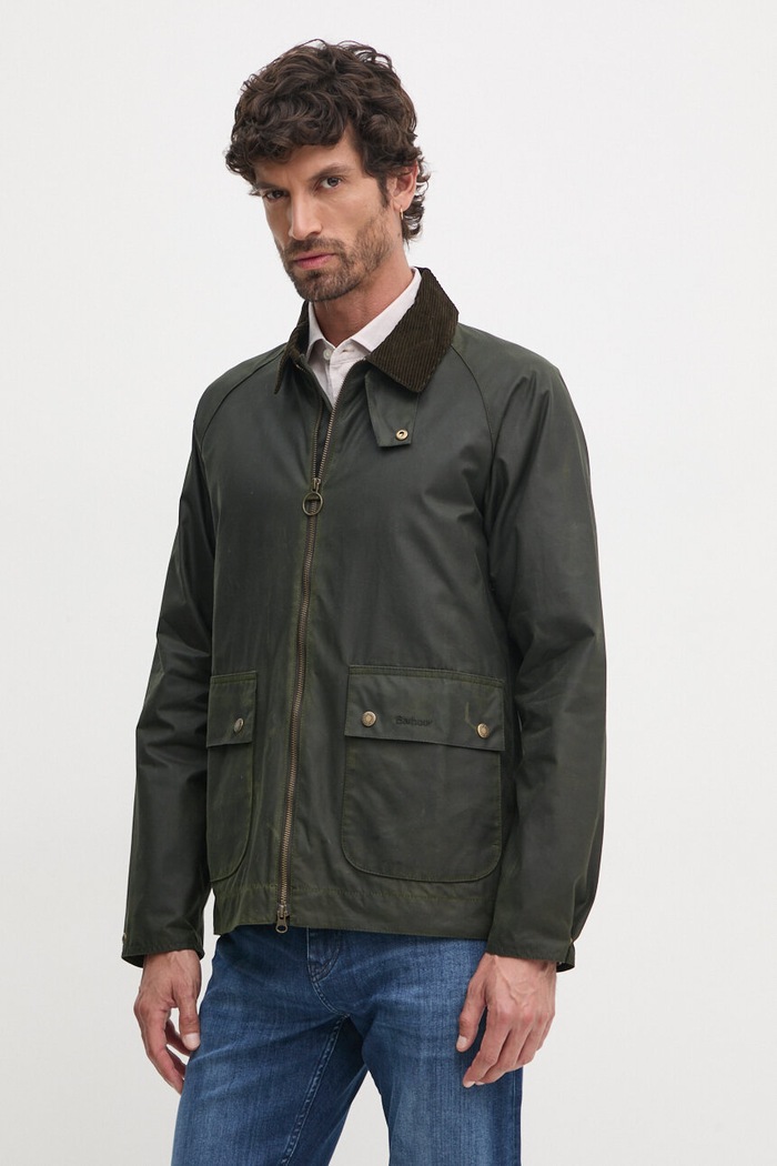 Bavlnená bunda Barbour zelená MWX2205