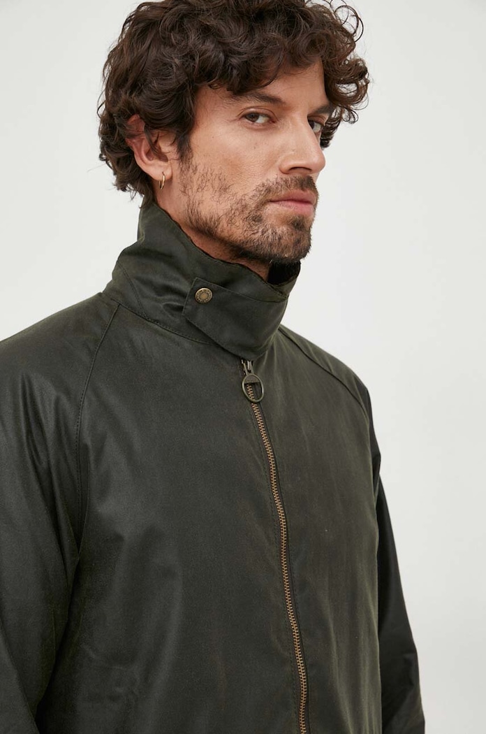 Odzież Barbour kurtka bawełniana Short Bedale Wax Jacket MWX2205 zielony