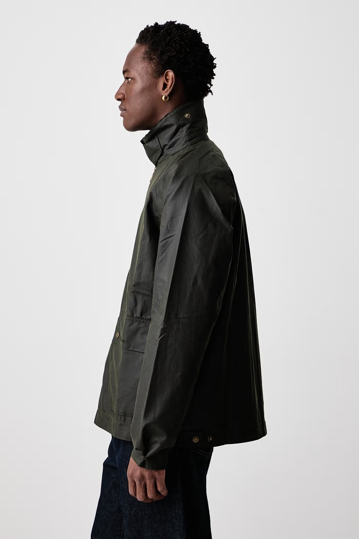 Мъжко яке от промазана материя BEDALE Barbour MWX2205 зелен