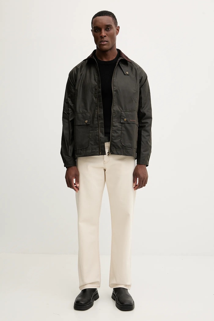 Bavlnená bunda Barbour MWX2205 zelená AA00