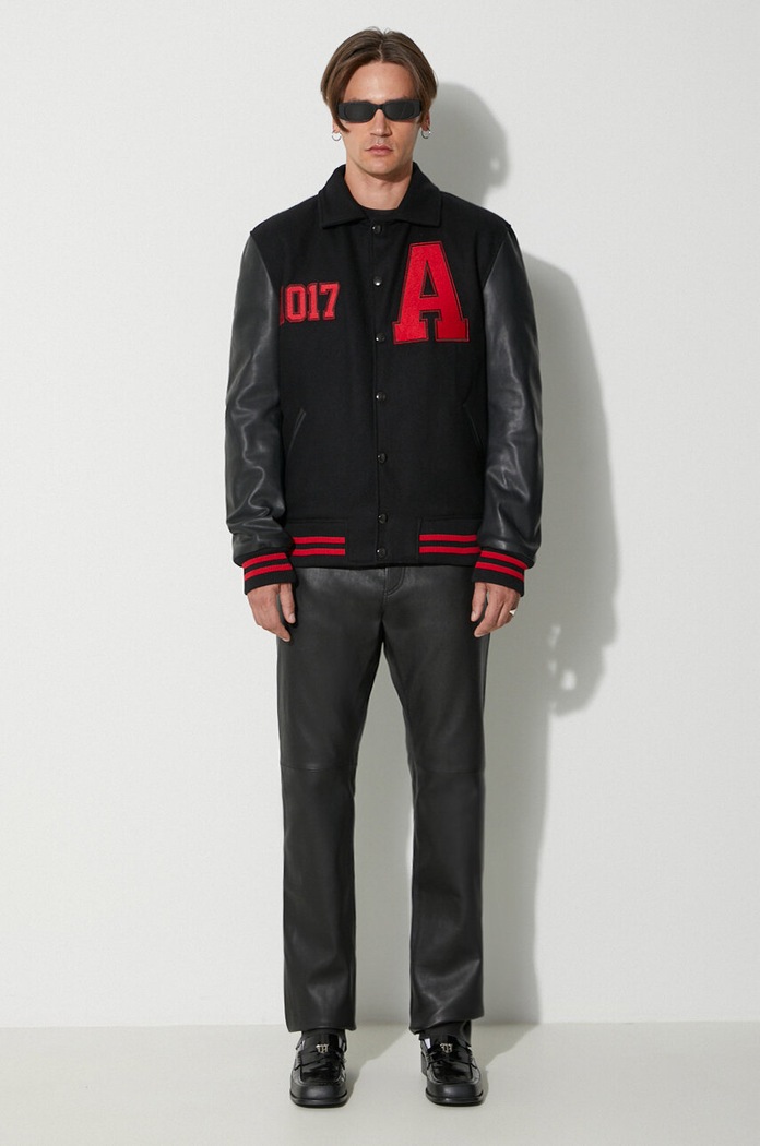 1017 ALYX 9SM wool bomber jacket AAMOU0449FA01 black AW23