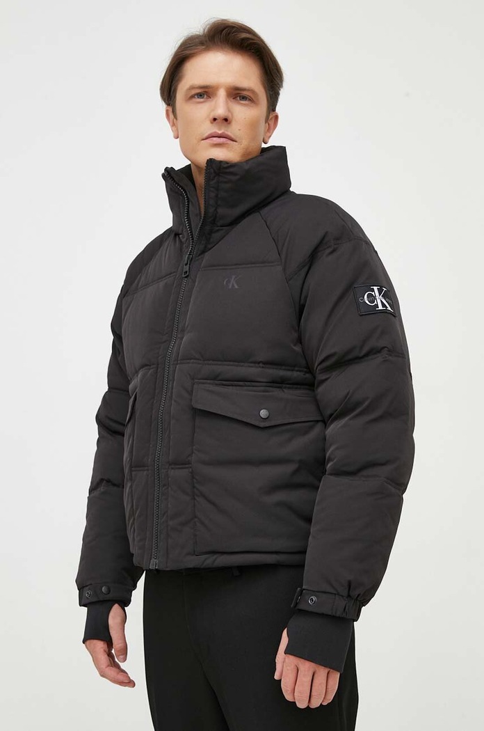 Bunda Calvin Klein Jeans zateplené čierna J30J324064