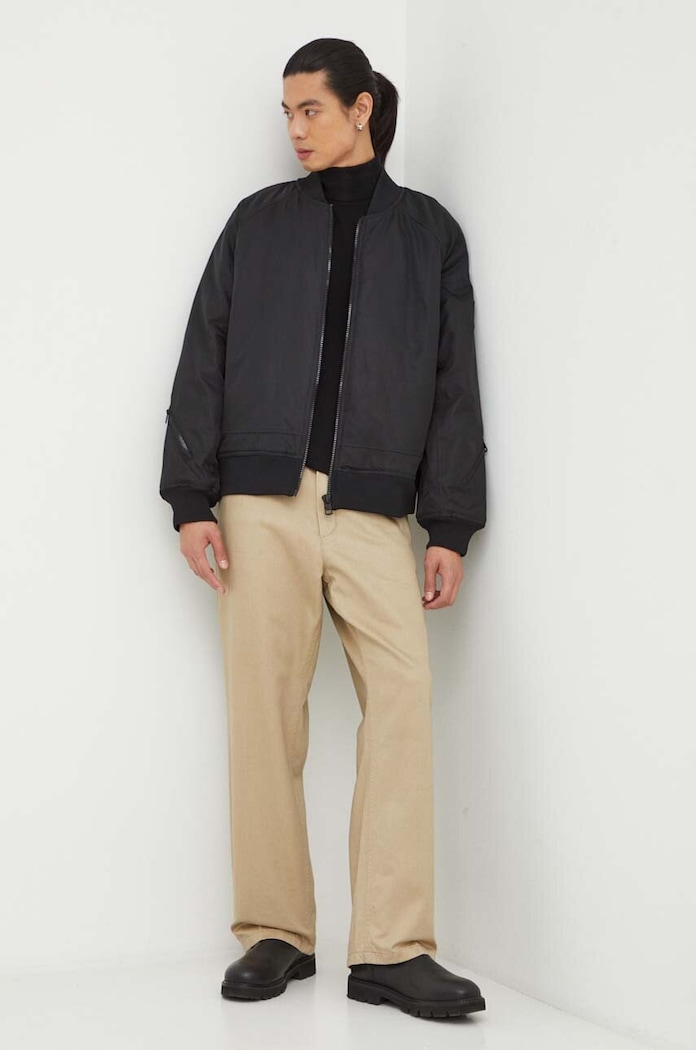Bomber jakna Calvin Klein Jeans J30J324070 crna AW23